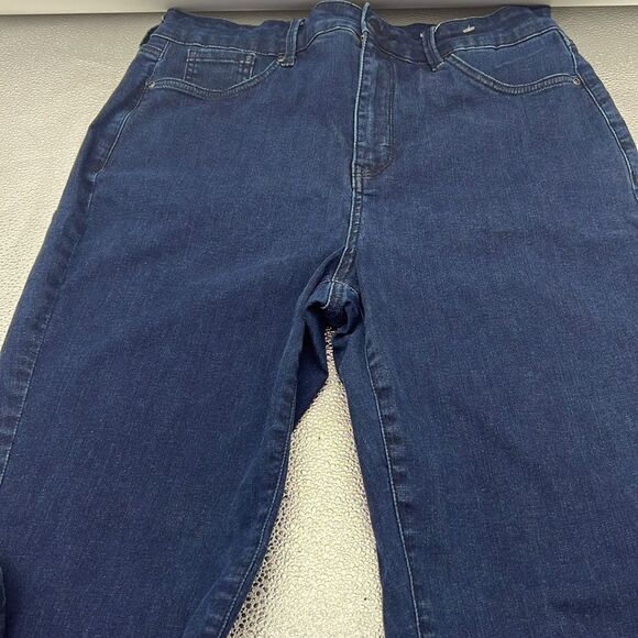 Curves 360 by NYDJ size 12 dark wash high rise straight leg jeans - Picture 1 of 6